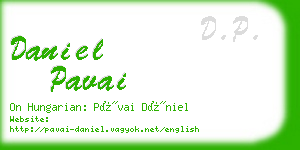 daniel pavai business card